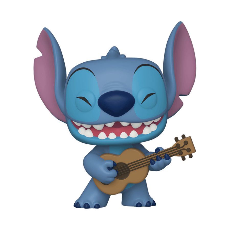 slide 1 of 1, Funko Pop! Stitch with Ukulele Vinyl Figure, 4 in
