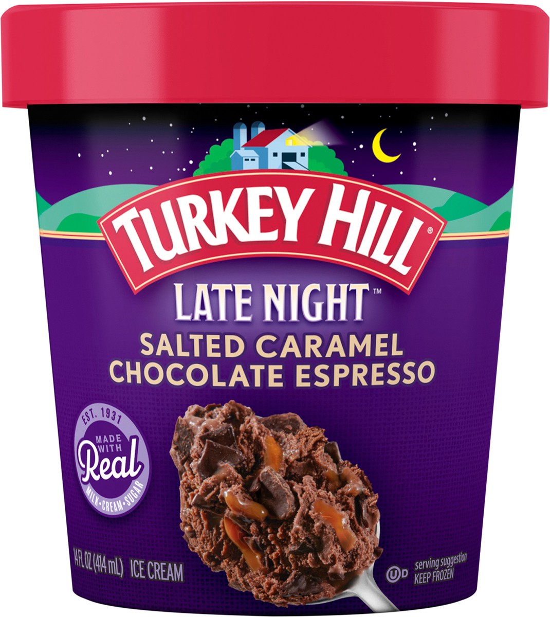 slide 7 of 10, Turkey Hill Late Night Salted Caramel Chocolate Espresso, 14 fl oz