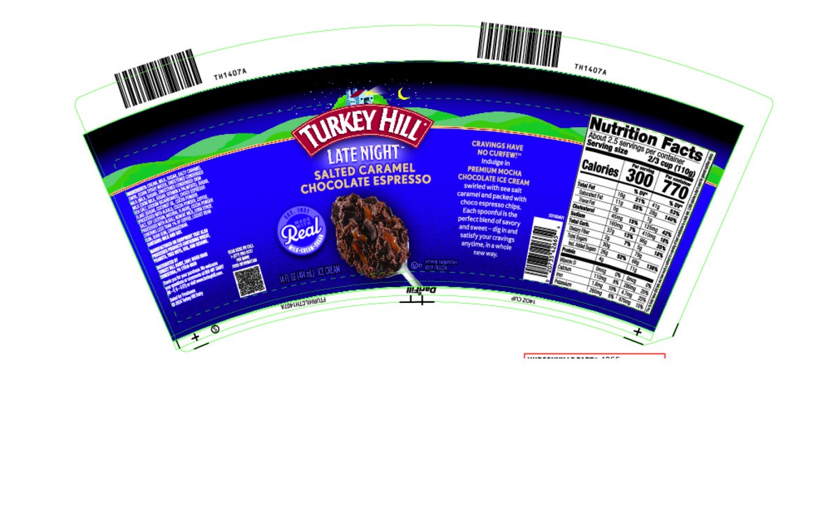 slide 5 of 10, Turkey Hill Late Night Salted Caramel Chocolate Espresso, 14 fl oz