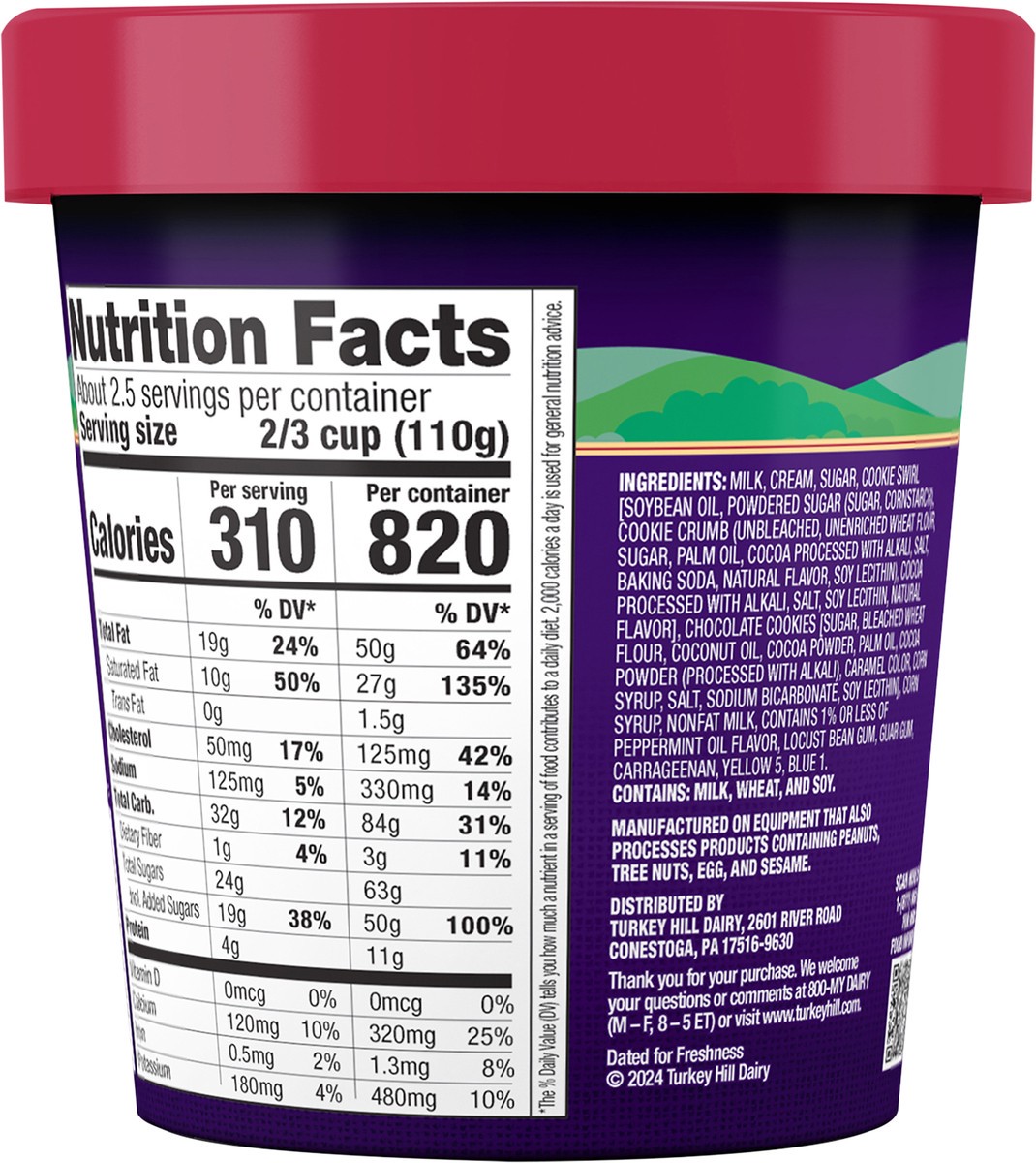 slide 7 of 10, Turkey Hill Late Night Mint Chocolate Cookie, 14 fl oz