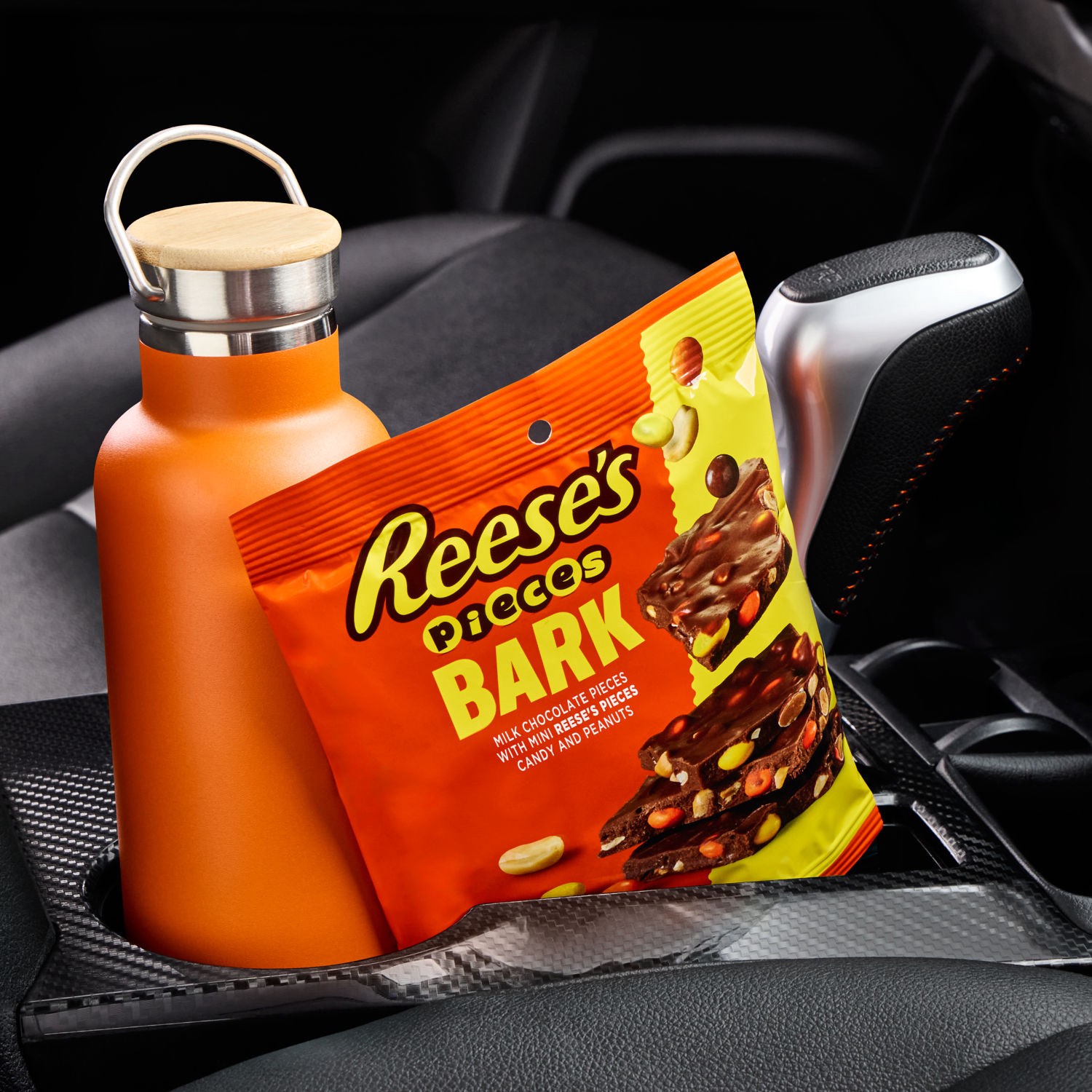 slide 5 of 9, Reese's REESE'S PIECES Milk Chocolate Candy with Peanuts Bark Bag, 6 oz, 6 oz