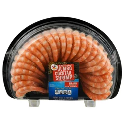 Giant Cooked Jumbo Shrimp w/Cocktail Sauce 21-25 ct per lb Frozen
