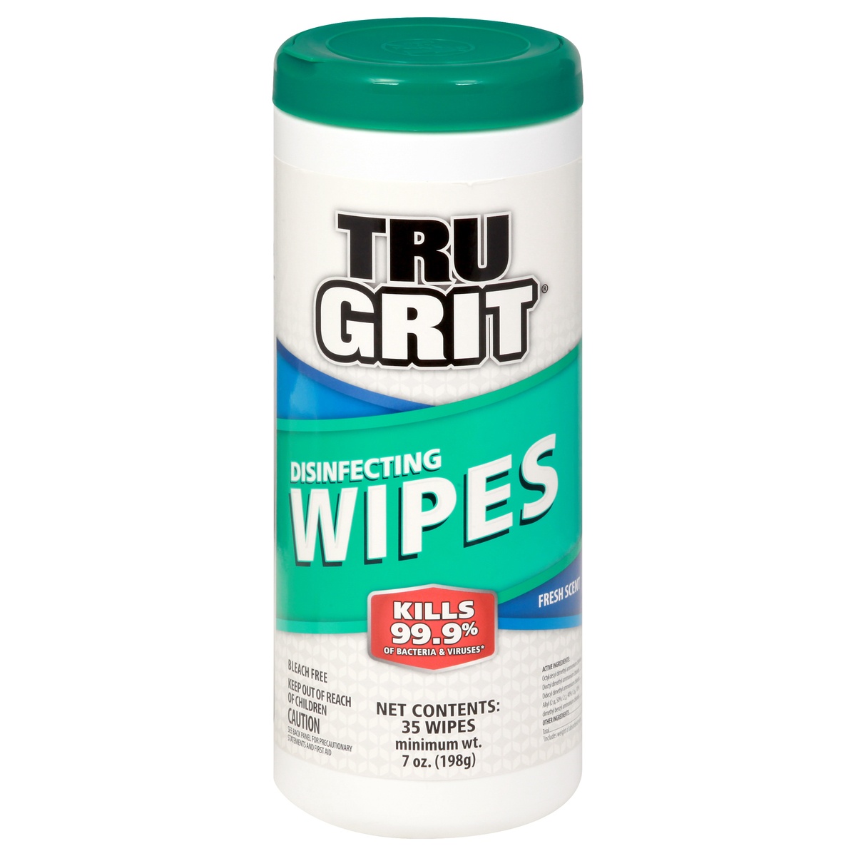 slide 1 of 1, Tru Grit Fresh Scent Disinfecting Wipes&nbsp;, 35 ct