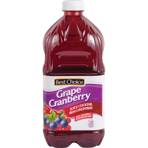 slide 1 of 1, Best Choice 15% Grape Cranberry Juice - 64 oz, 64 oz