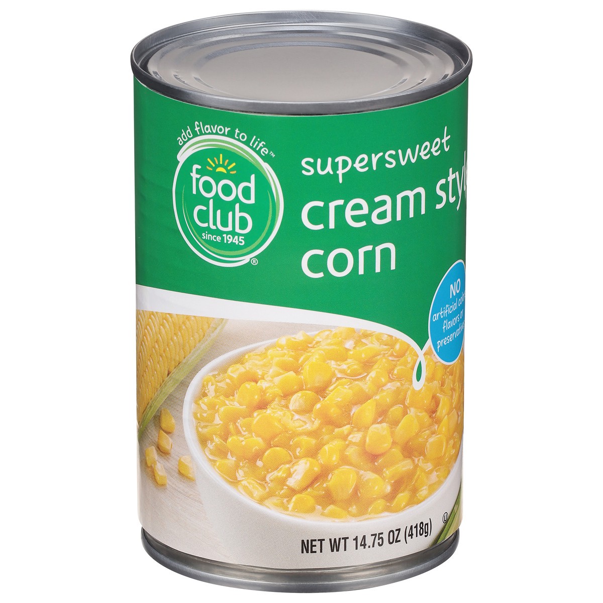 slide 7 of 11, Food Club Golden Sweet Cream Style Corn, 14.75 oz