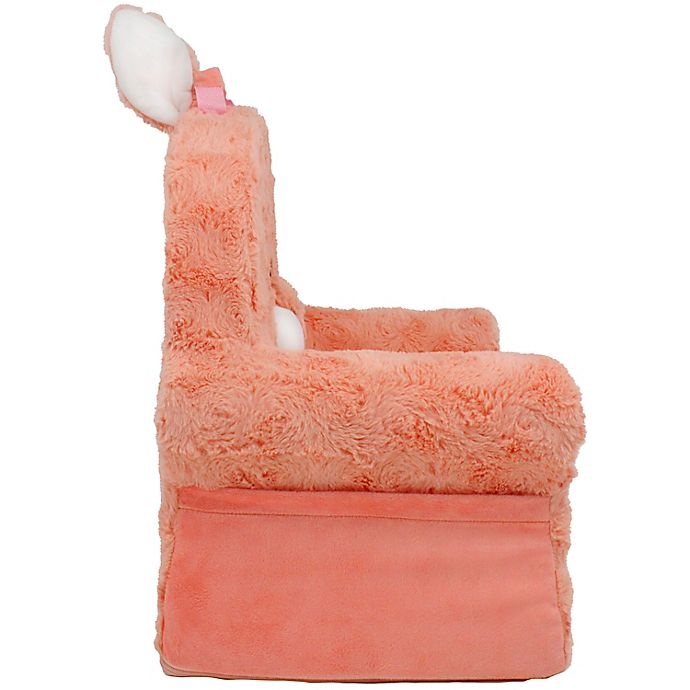 slide 3 of 6, Soft Landing Premium Sweet Seats Bunny Chair - Coral, 1 ct