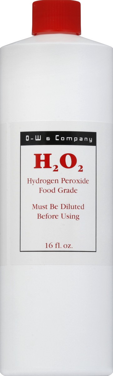 slide 1 of 3, O W Hydrogen Peroxide 16 oz, 1 ct