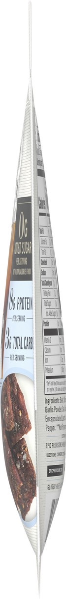 slide 13 of 13, EPIC Beef Sea Salt Pepper Bites, Jerky, Keto Friendly, Whole30, 2.5 oz Pouch, 2.5 oz
