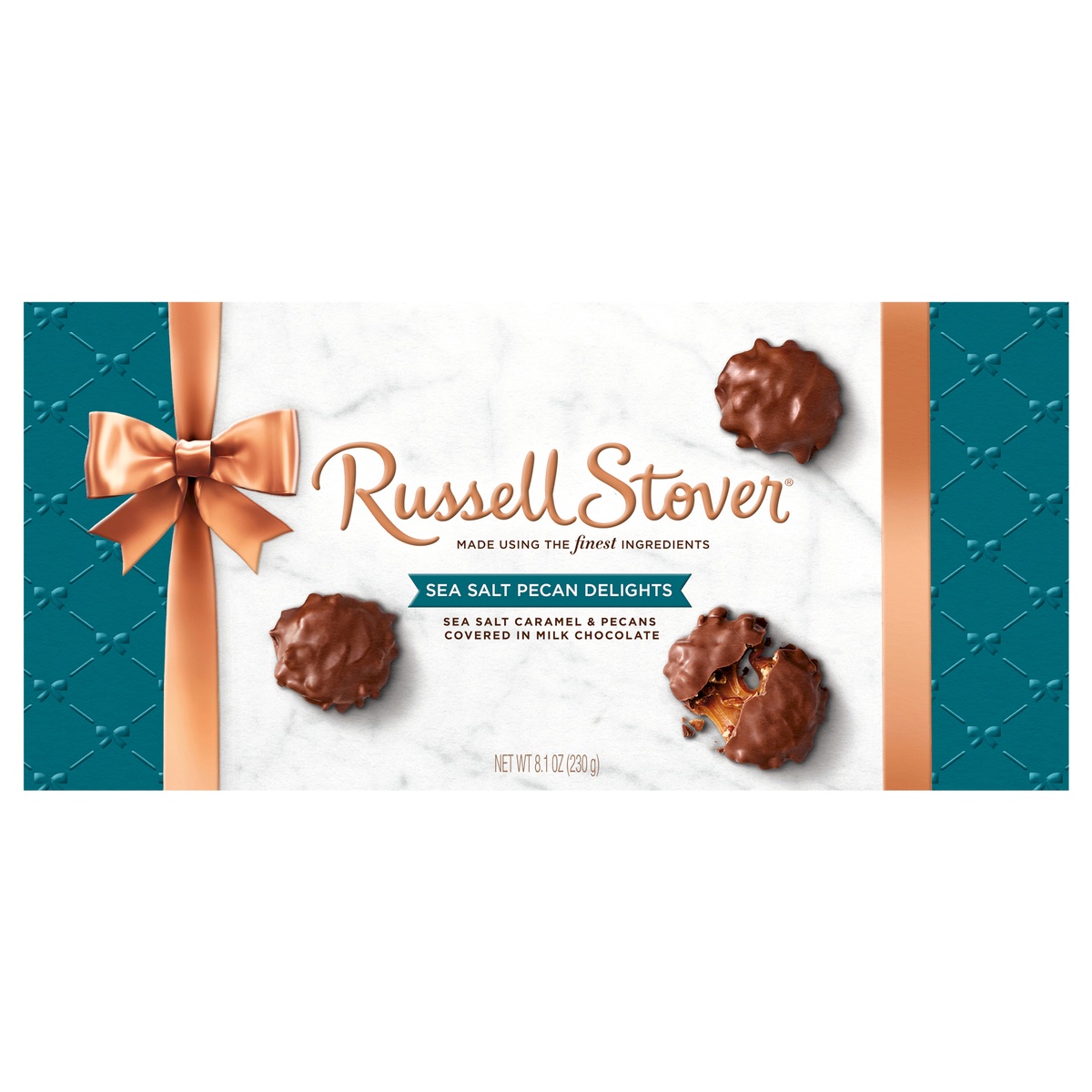 slide 1 of 10, Russell Stover Caramel Nuts Chocolate Candy, 9.4 oz