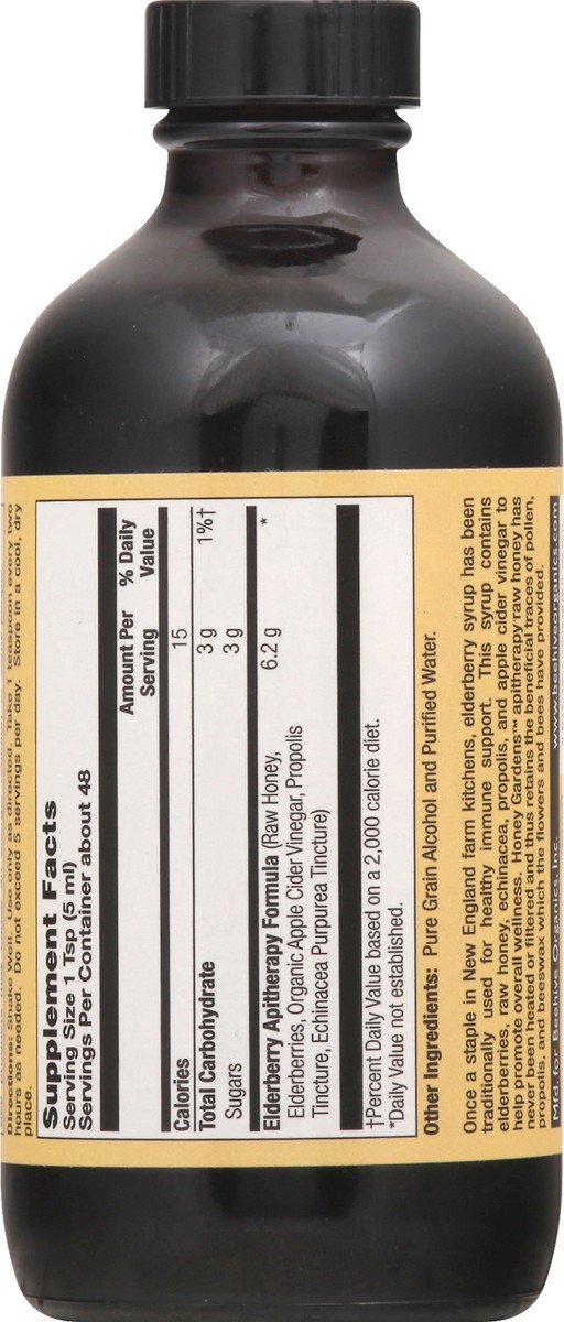 slide 8 of 10, Honey Gardens Elderberry Syrup 8 oz, 8 oz