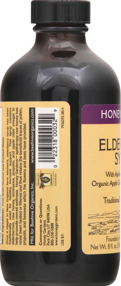 slide 10 of 10, Honey Gardens Elderberry Syrup 8 oz, 8 oz