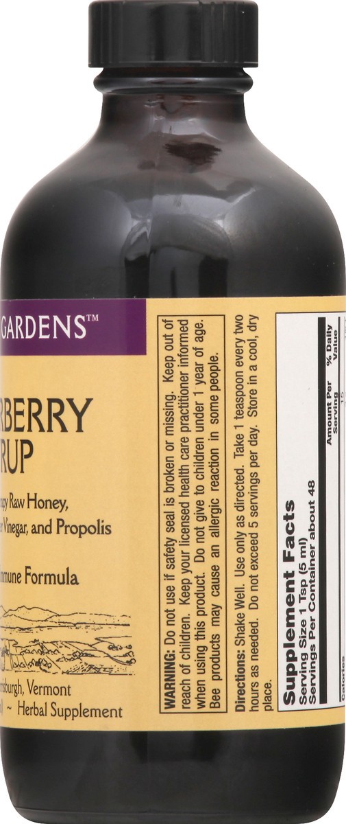 slide 10 of 10, Honey Gardens Elderberry Syrup 8 oz, 8 oz