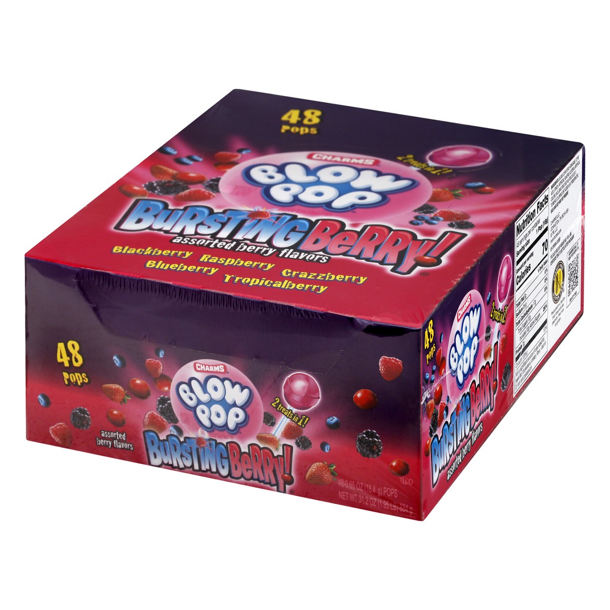 slide 7 of 13, Charms Assorted Berry Flavors Pops 48 ea, 48 ct