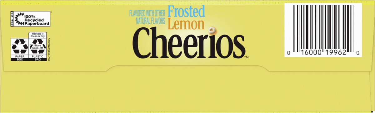 slide 6 of 9, Cheerios Frosted Lemon Cheerios Cereal, Gluten Free Cereal With Whole Grain Oats, Limited Edition, Large Size, 14.7 oz, 14.7 oz