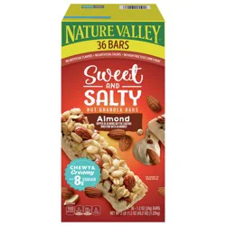 Nature Valley Granola Bars, Sweet and Salty Nut, Almond, 36 Bars, 43.2 OZ