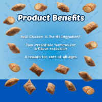 slide 10 of 12, Blue Buffalo Bursts Crunchy Cat Treats, Chicken 12-oz Tub, 12 oz