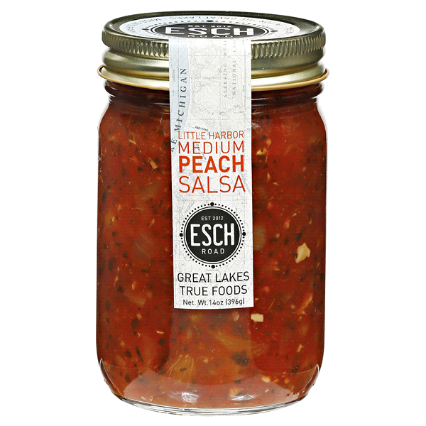 slide 1 of 3, Esch Road Little Harbor Peach Salsa, Medium, 1 ct