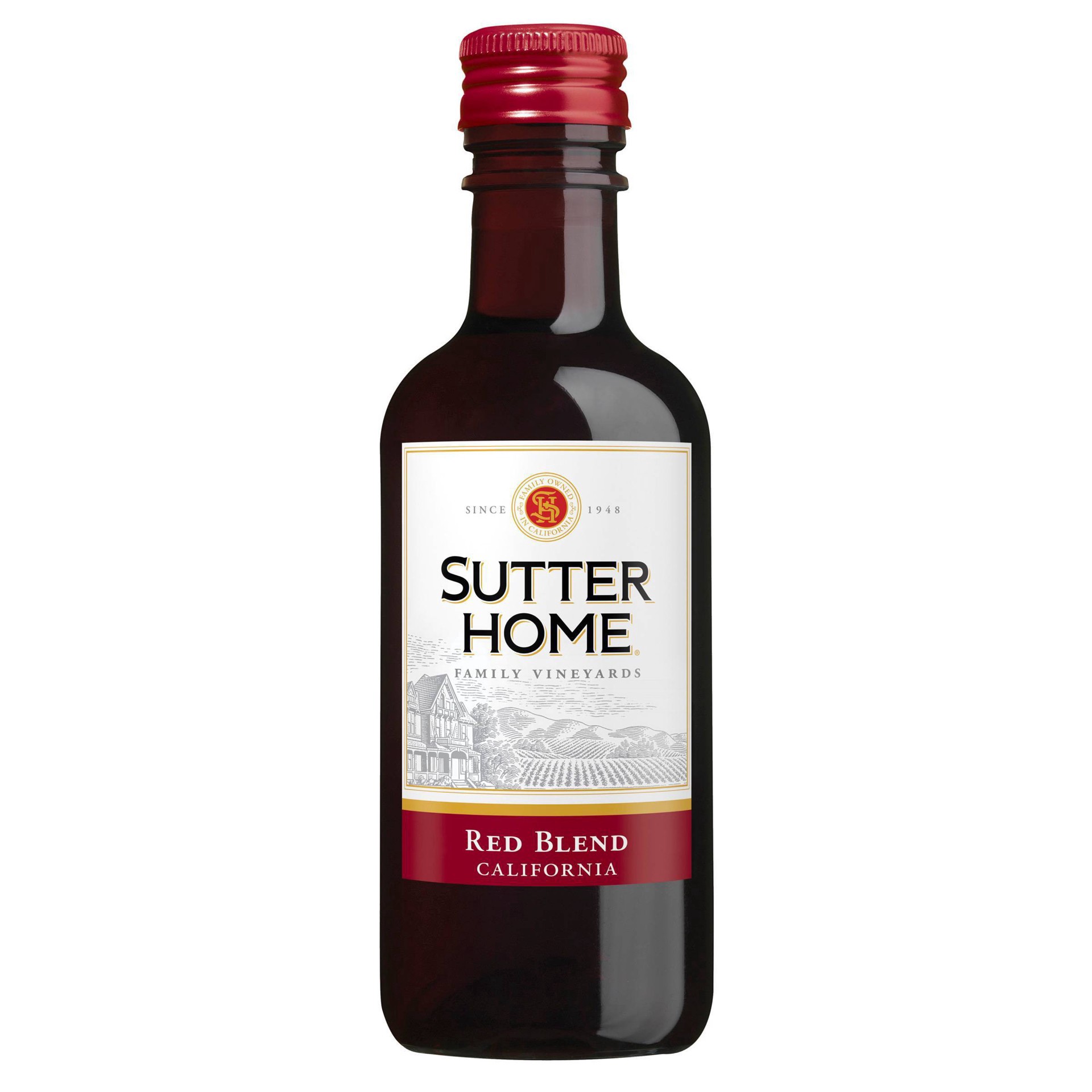 slide 4 of 5, Sutter Home Red Blend Red Wine, 187mL Wine Bottles (4 Pack), 187 ml