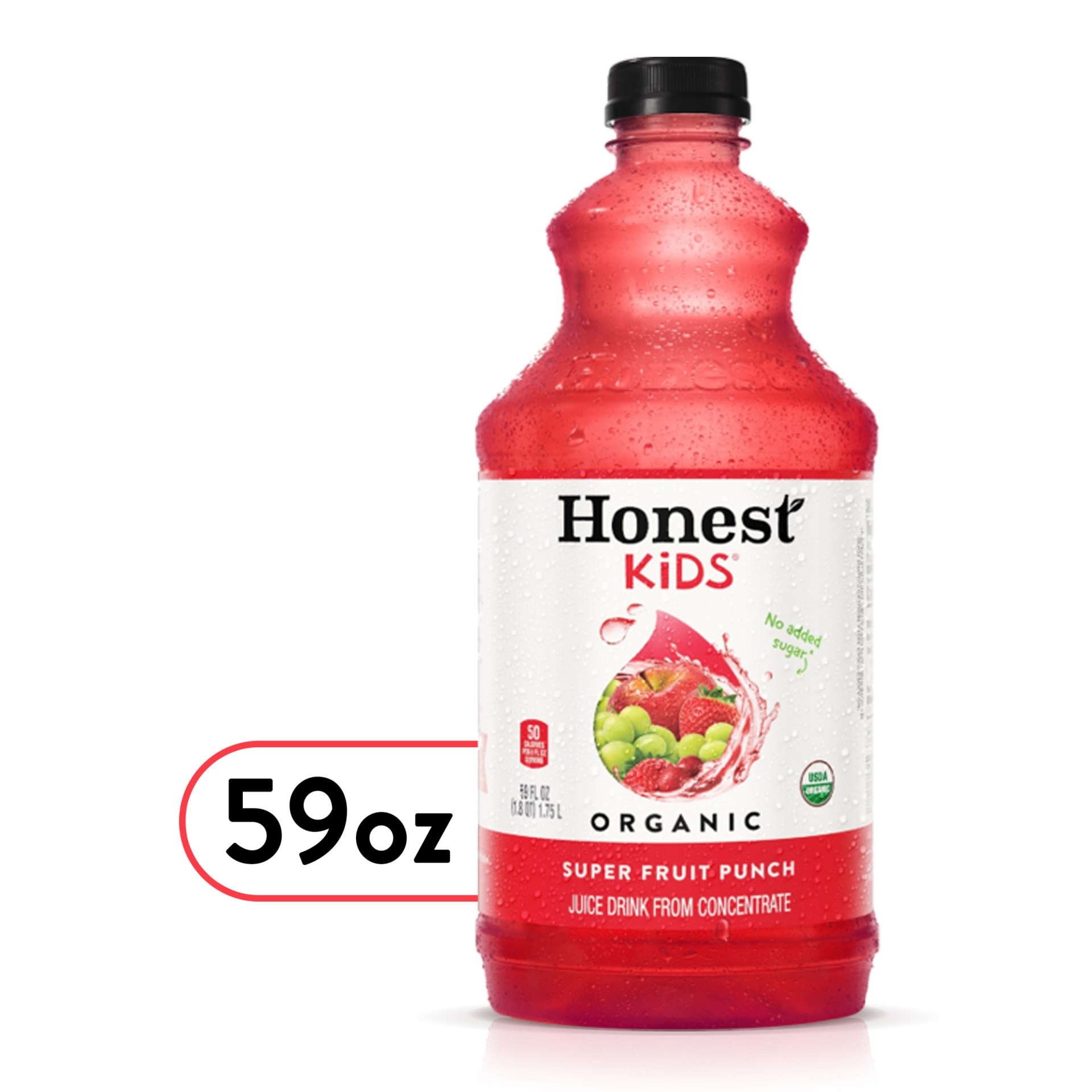 slide 1 of 8, Honest Kids Super Fruit Punch Organic Juice Drink, 59 oz