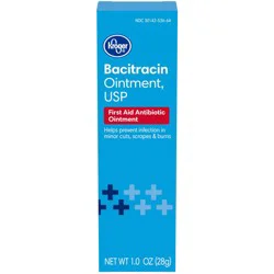 Kroger Bacitracin First Aid Antibiotic Ointment Box