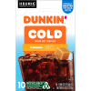 slide 8 of 27, Dunkin'' Cold Caramel Flavored Coffee, K-Cup Pods, 10 Count Box, 10 ct