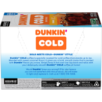 slide 26 of 27, Dunkin'' Cold Caramel Flavored Coffee, K-Cup Pods, 10 Count Box, 10 ct