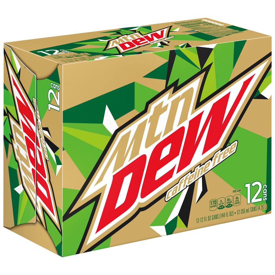 slide 1 of 5, Mountain Dew Caffeine Free Soda Citrus - 144 oz, 12 oz