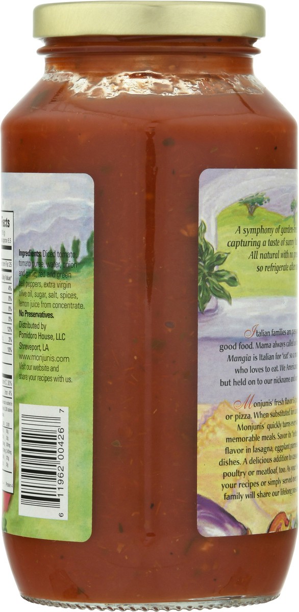 slide 2 of 9, Monjunis Tomato Basil Pasta & Pizza Sauce 26 oz, 26 oz