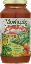 Monjunis Tomato Basil Pasta & Pizza Sauce - 26 oz