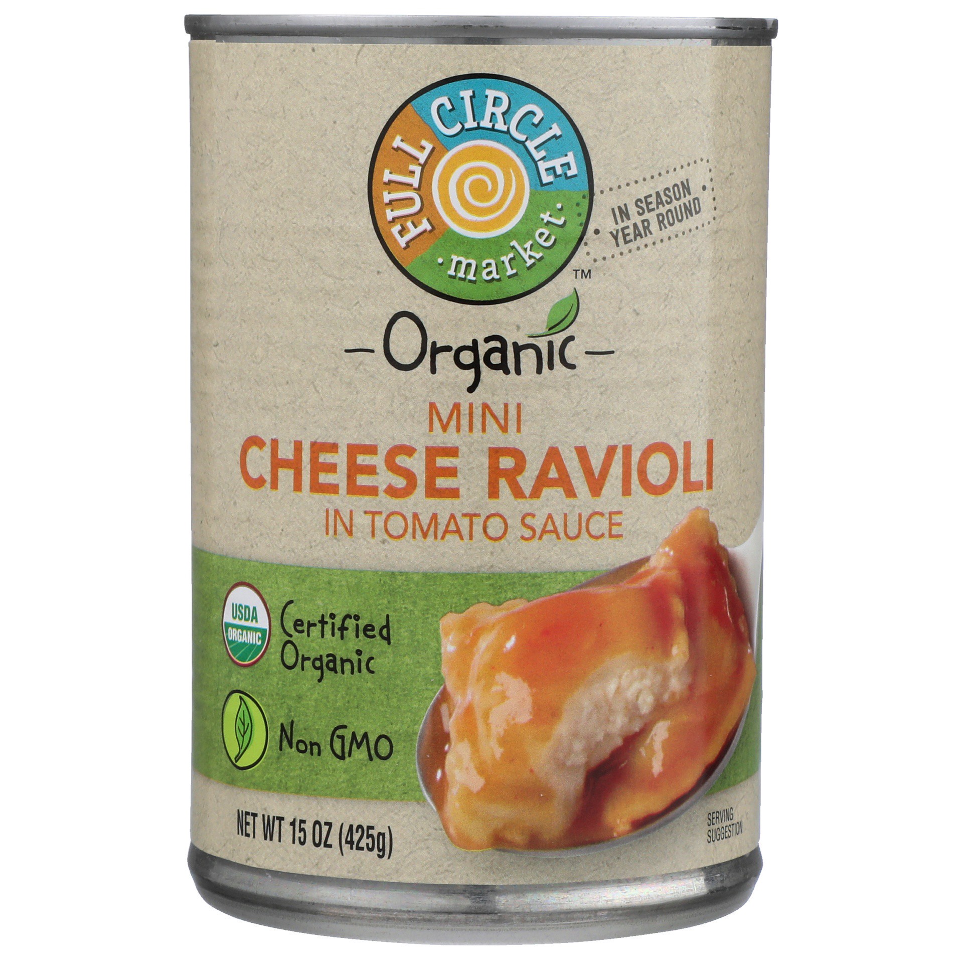 slide 1 of 6, Full Circle Market Organic Cheese Ravioli, 15 oz