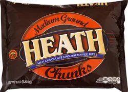 Heath Medium Ground Chunks Toffee Bits 3 lb