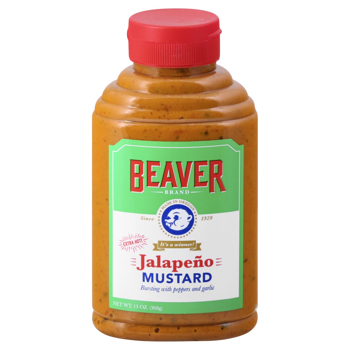 slide 12 of 13, Beaver Extra Hot Jalapeno Mustard 13 oz, 13 oz