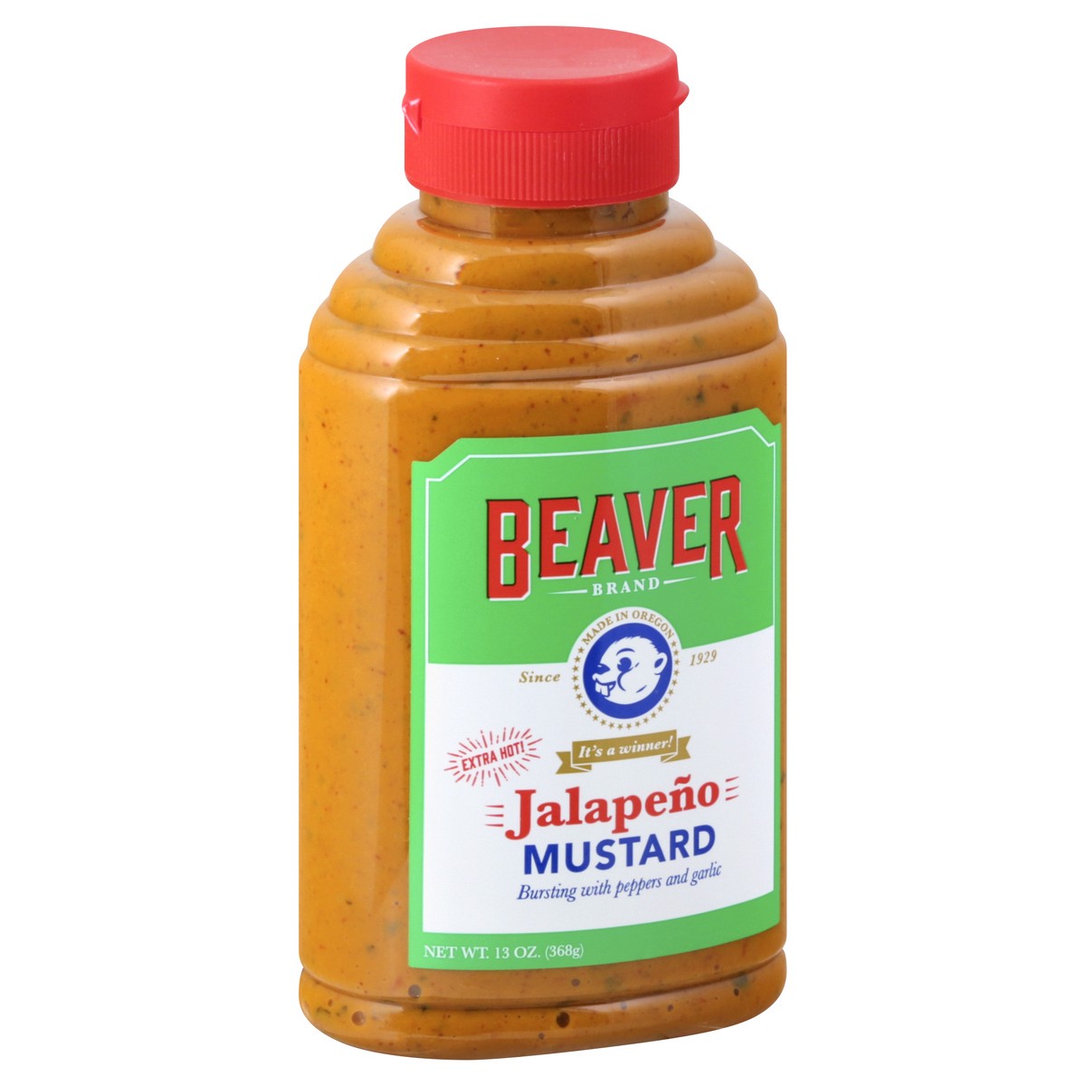 slide 7 of 13, Beaver Extra Hot Jalapeno Mustard 13 oz, 13 oz