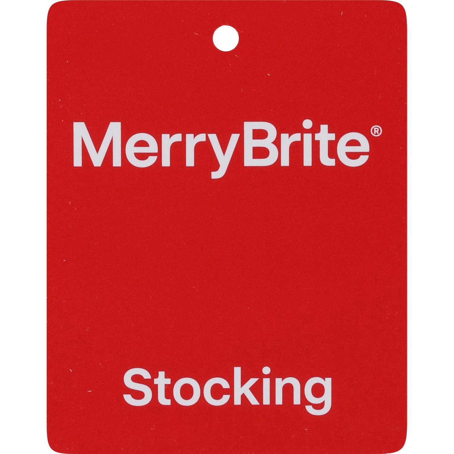 slide 2 of 3, Merry Brite Cable Knit "s" Monogram Stocking, Red, 1 ct