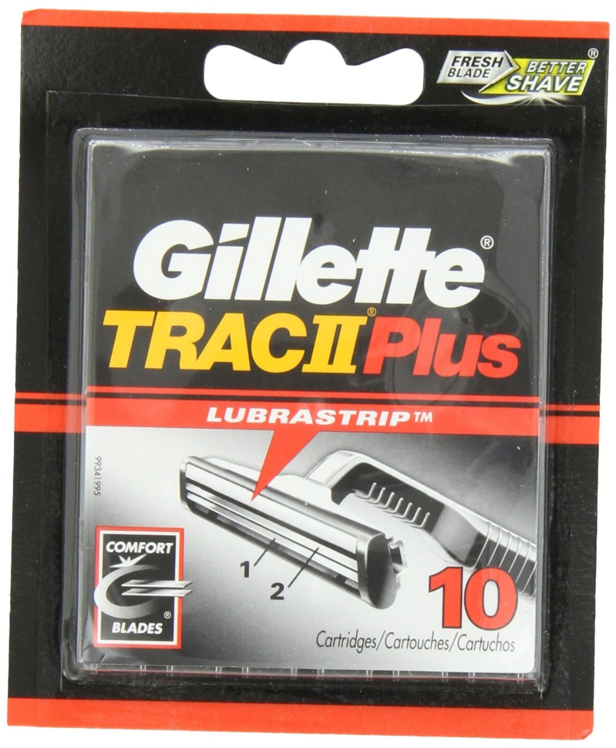 slide 1 of 1, Gillette Trac II Plus Blade Cartridges, 20 ct