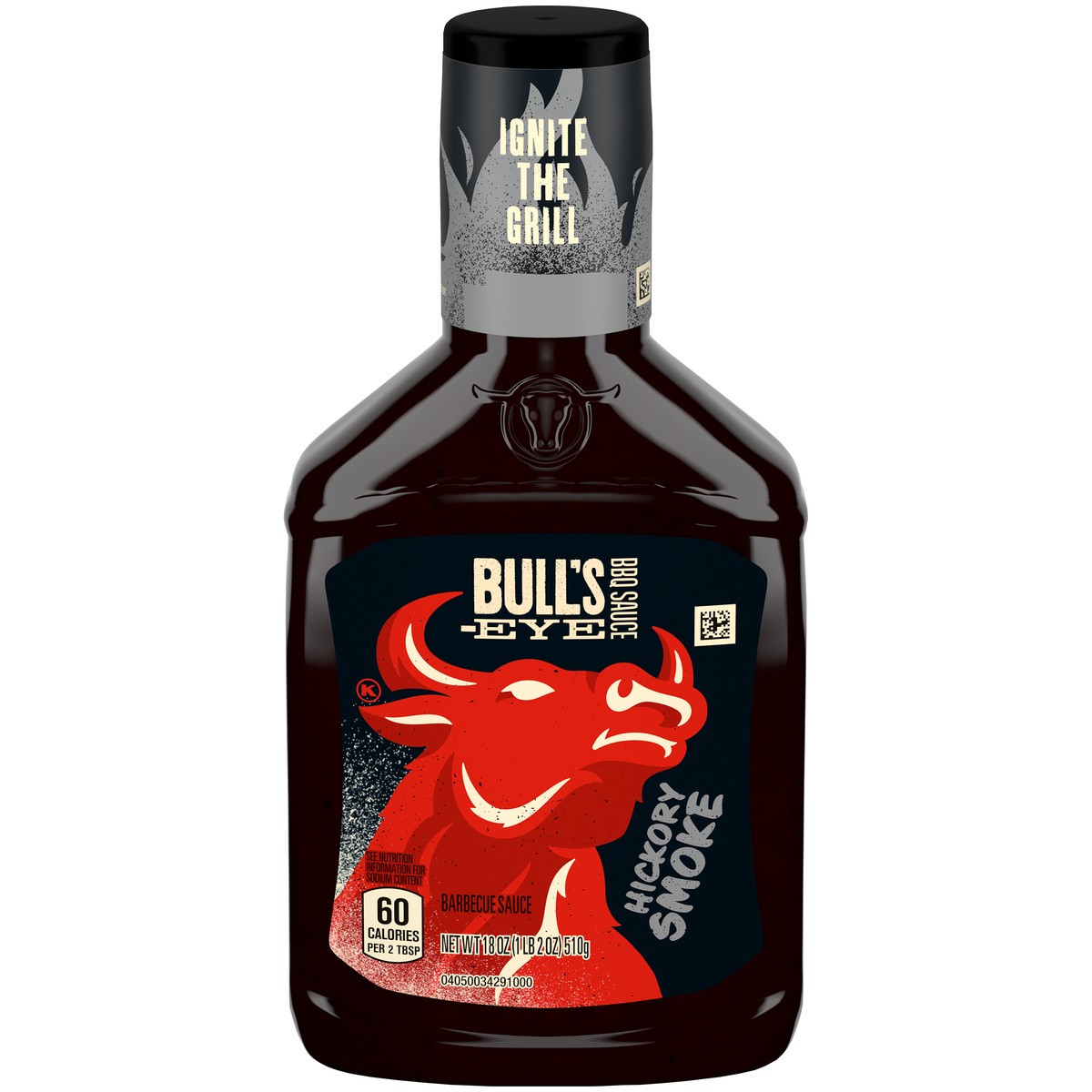 slide 1 of 14, Bull's-Eye Hickory Smoked Barbecue Sauce, 18 oz