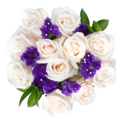 White & Yellow Rose Floral Arrangement