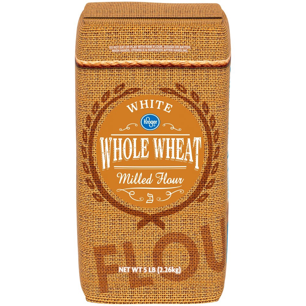 slide 2 of 3, Kroger White Whole Wheat Milled Flour, 5 lb