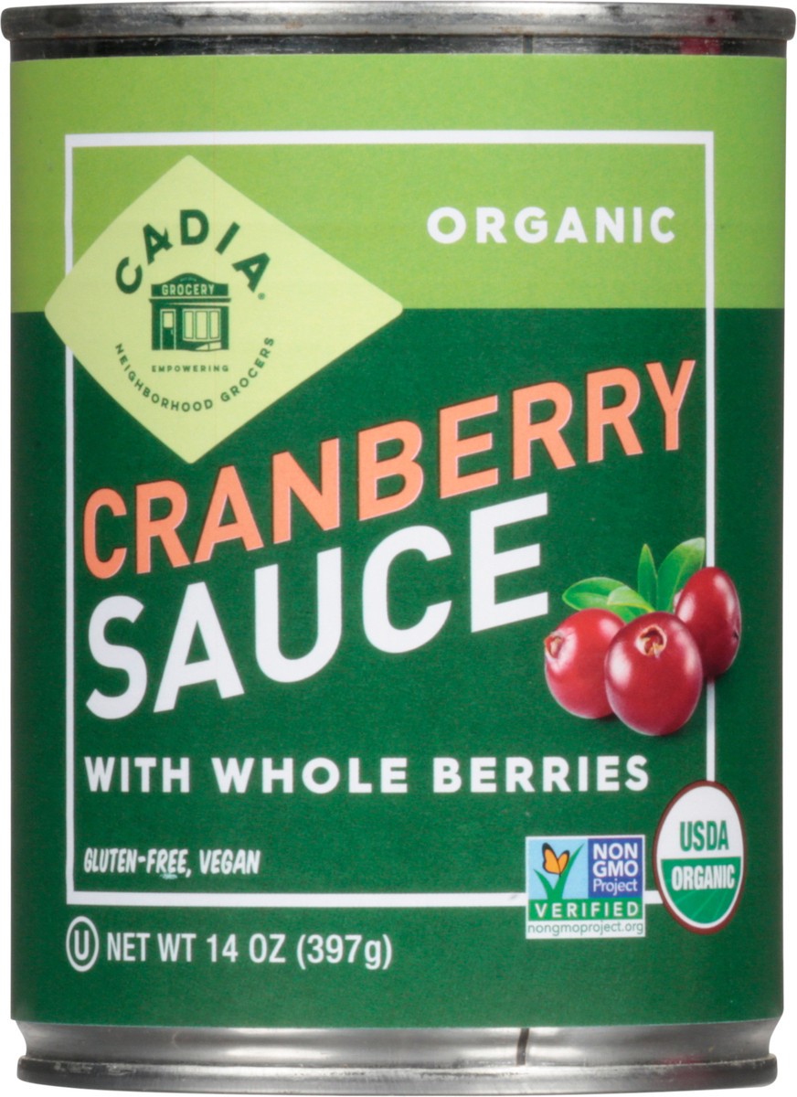 slide 12 of 13, Cadia Cranberry Sauce Whole Organic, 14 oz