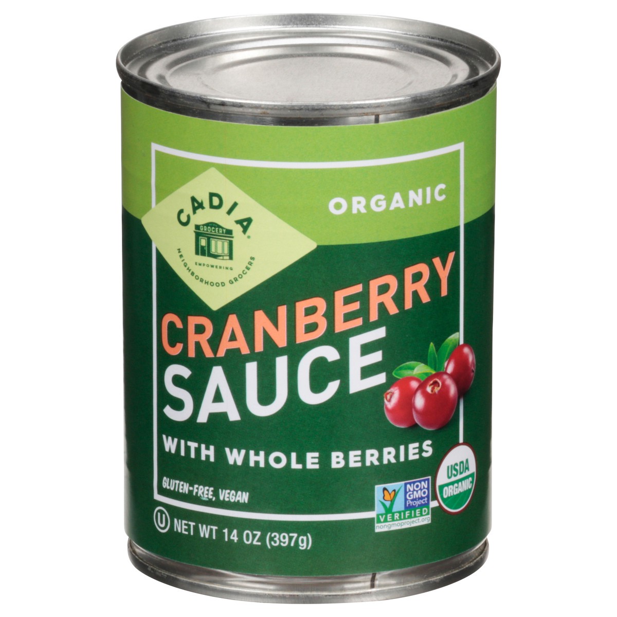slide 1 of 13, Cadia Cranberry Sauce Whole Organic, 14 oz