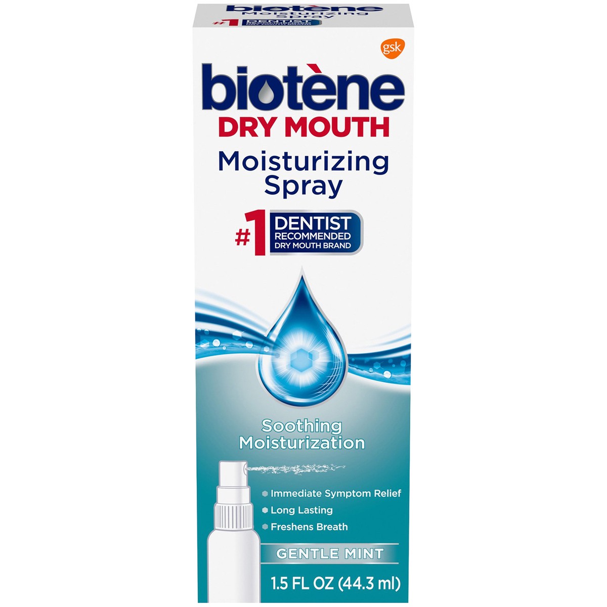 slide 1 of 9, Biotène Gentle Mint Moisturizing Mouth Spray, 1.5 fl oz