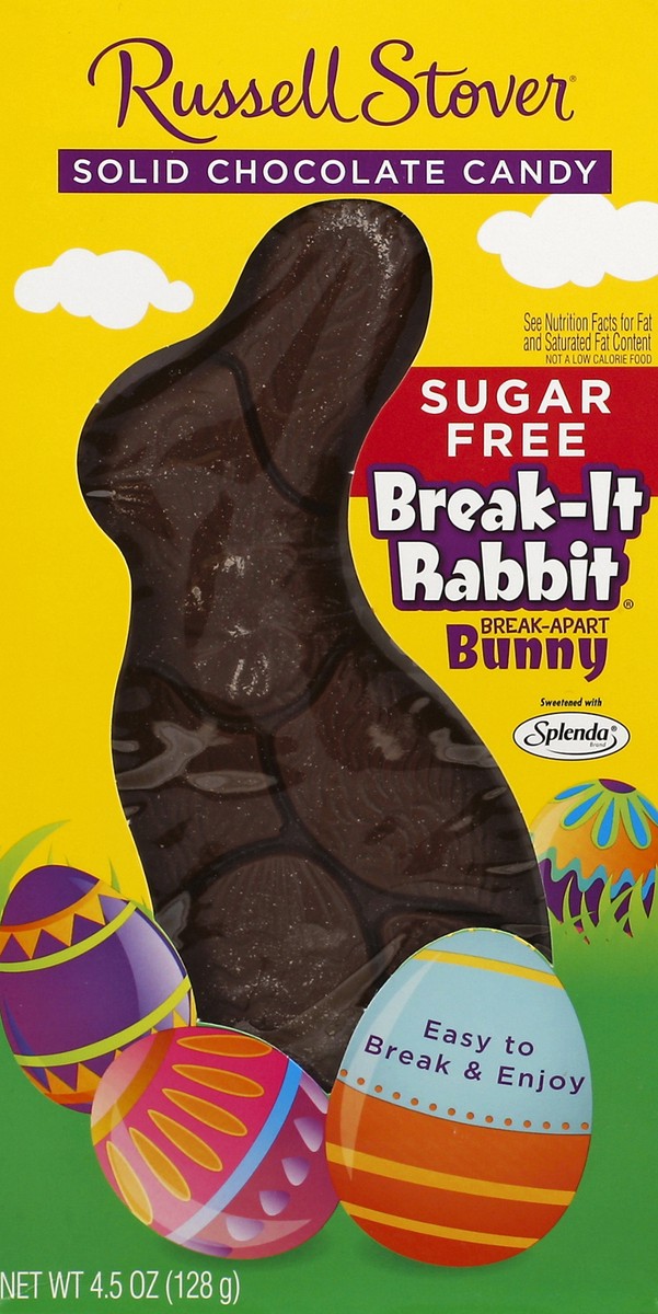 slide 5 of 6, Russell Stover Sugar Free Break-It Rabbit Solid Chocolate Bunny, 4.5 oz