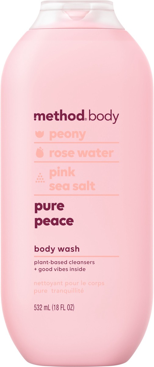 slide 7 of 7, method Body Wash, Pure Peace, 18oz, 18 fl oz