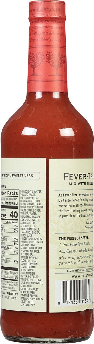 slide 3 of 9, Fever-Tree Fever Tree Bloody Mary Mix - 25.39 fl oz, 750 ml