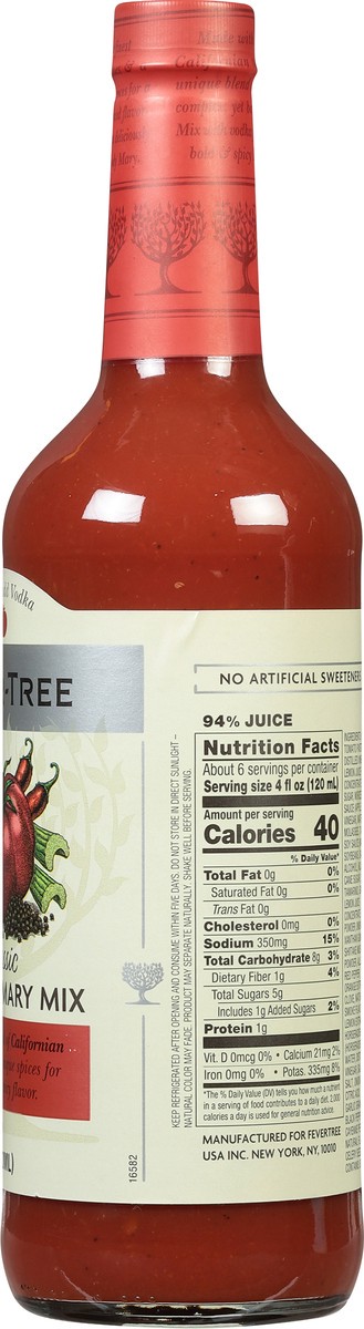 slide 6 of 9, Fever-Tree Fever Tree Bloody Mary Mix - 25.39 fl oz, 750 ml