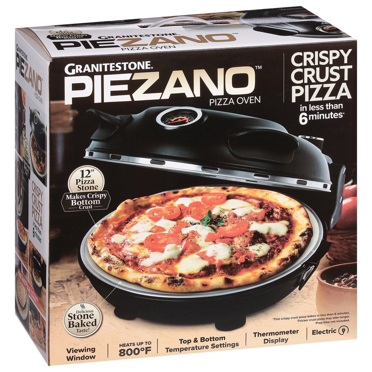 slide 6 of 11, Granitestone Piezano Pizza Oven, 12" Pizza Stone, 1 ct