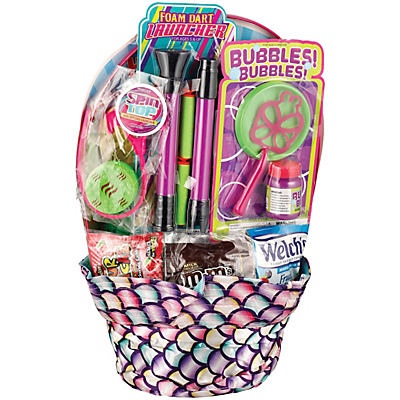 slide 1 of 1, Wonder Treats Girls Bubbles Hat Easter Gift Basket, 1 ct