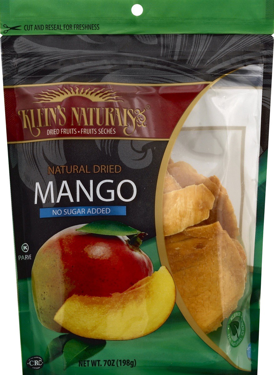 slide 3 of 3, Klein's Naturals Natural Dried Mango, 7 oz