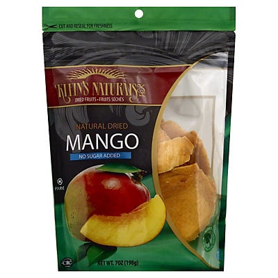 slide 1 of 1, Klein's Naturals Natural Dried Mango, 7 oz