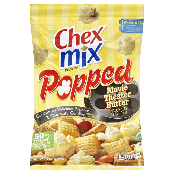 slide 1 of 6, Chex Mix Popped Movie Theater Butter Snack Mix, 8 oz